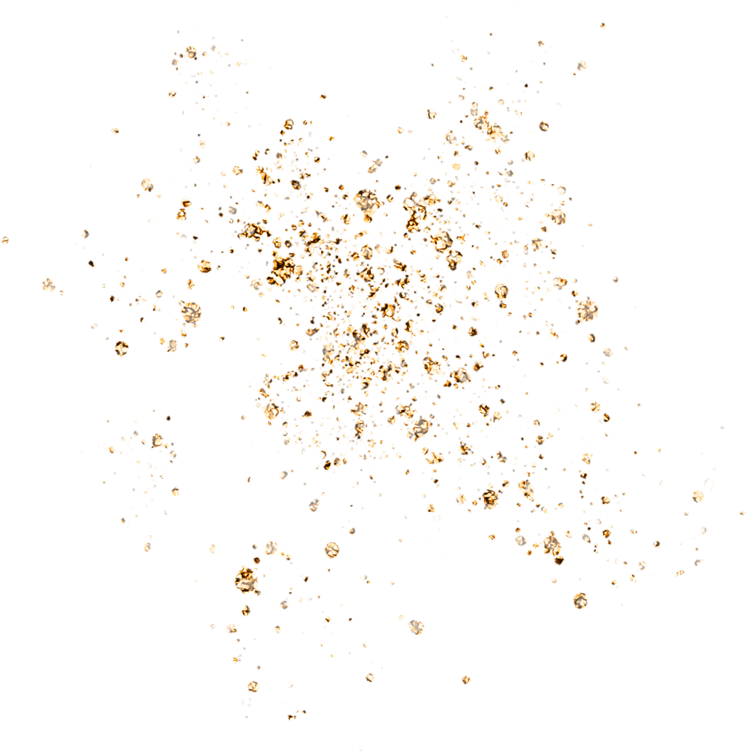 Gold Isolated Shape on White